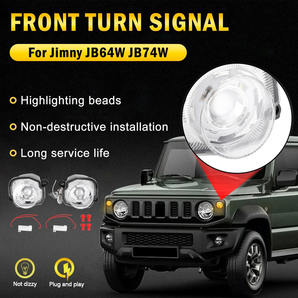 2019-2023 Suzuki Jimny JB64 JB74 Pair of Front Turn Signal Lamp Light Clear Generic