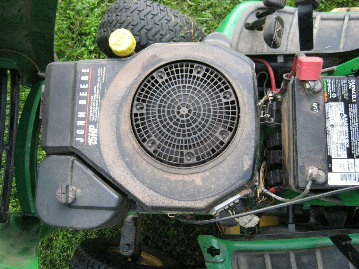 john deere LT155 lawn tractor with bagging system 15hp kohler cv15s riding mower