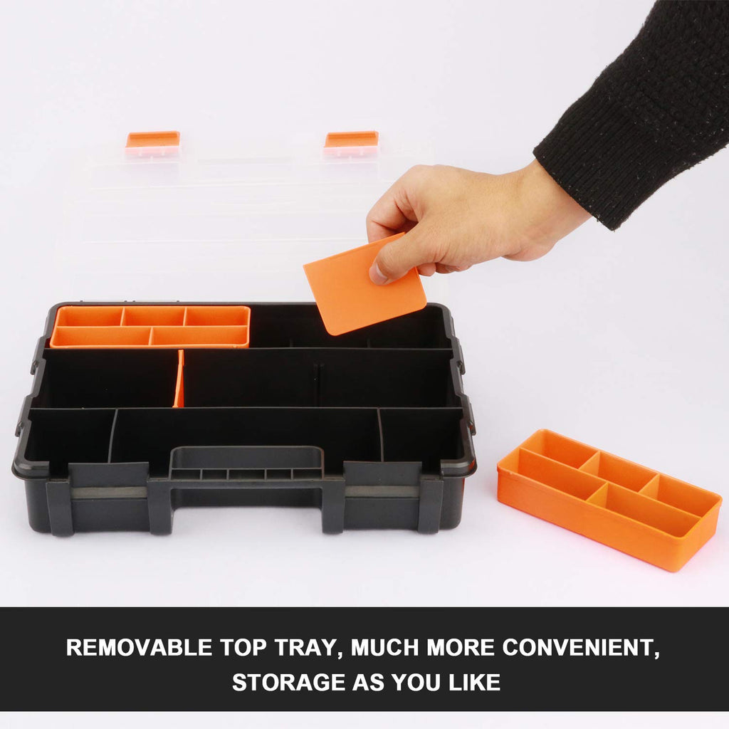 Hardware & Parts Organizers, 4 Piece Set Toolbox, Compartment Small Parts Organizer, Versatile and Durable StoraTool Box