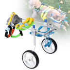 Zouminy Pet Wheelchair, 2 Wheel Pet Wheelchair Disabled Dog Assisted Walk Car Hind Leg Rehabilitation Auxiliary Car for Dogs Cats