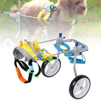 Zouminy Pet Wheelchair, 2 Wheel Pet Wheelchair Disabled Dog Assisted Walk Car Hind Leg Rehabilitation Auxiliary Car for Dogs Cats