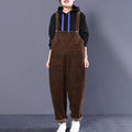 Women Loose Casual Corduroy Jumpsuit