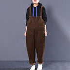 Women Loose Casual Corduroy Jumpsuit