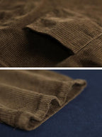 Women Loose Casual Corduroy Jumpsuit