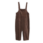 Women Loose Casual Corduroy Jumpsuit
