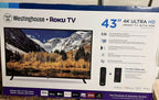 westinghouse 43" full hd smart led roku tv