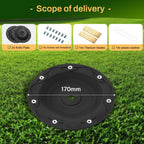 [Upgrade] 2Pcs Blade Discs + 14Pcs Blades Compatible with  LUBA 1 AWD and LUBA 2 AWD (up to Model Year 2024), Robotic Lawn Mower Blade Disc