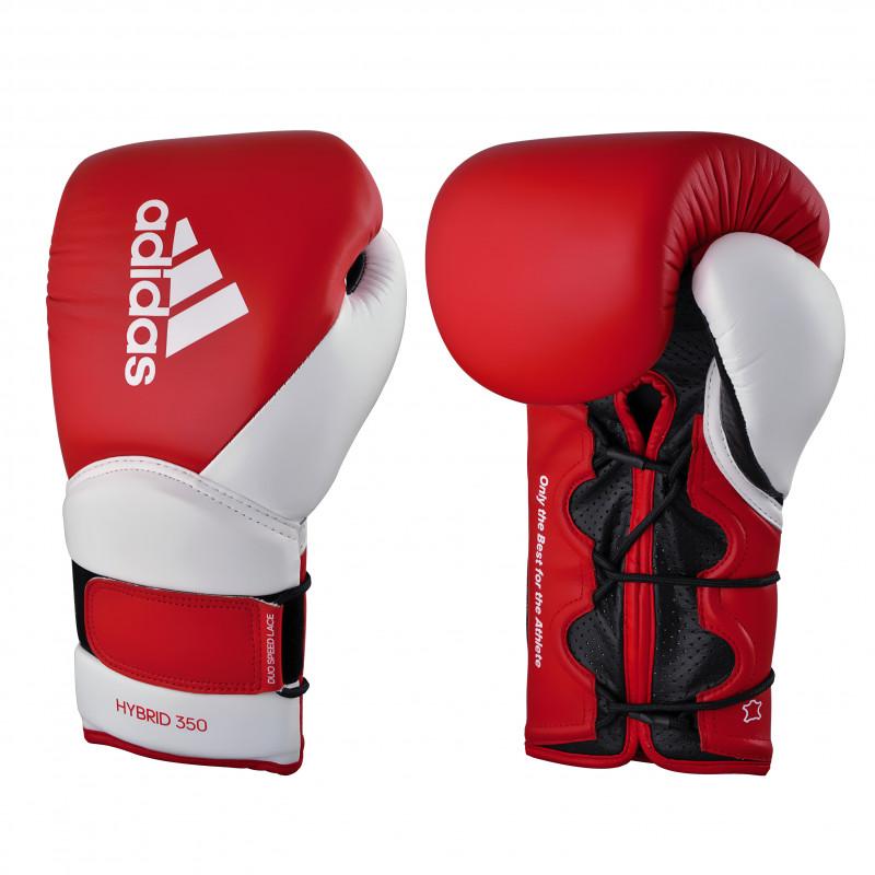 Hybrid 350 Elite Boxing Gloves - For Boxing, Kickboxing, Training, and Bag - For Women &amp; Men- 12oz, Active Red/White/Black