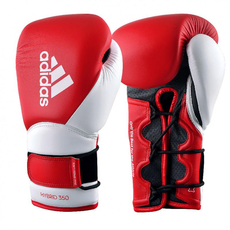 Hybrid 350 Elite Boxing Gloves - For Boxing, Kickboxing, Training, and Bag - For Women &amp; Men- 12oz, Active Red/White/Black