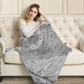 Heated Blanket Electric Blanket Twin-Fast Heating Blanket with 4 Heating Levels &amp; 1-12 Hours Auto-Off Time Setting, ETL Certified, Machine Washable, Flannel to Sherpa Reversible(62" x 84" Grey)