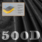 Robot Lawn Mower Cover Waterproof, 500D Heavy Duty Wire Automatic Robotic Lawnmower Protective Cover, Smart Mowing Machine Cover with Drawstring &amp; Buckles, 32x24x17 in, Black