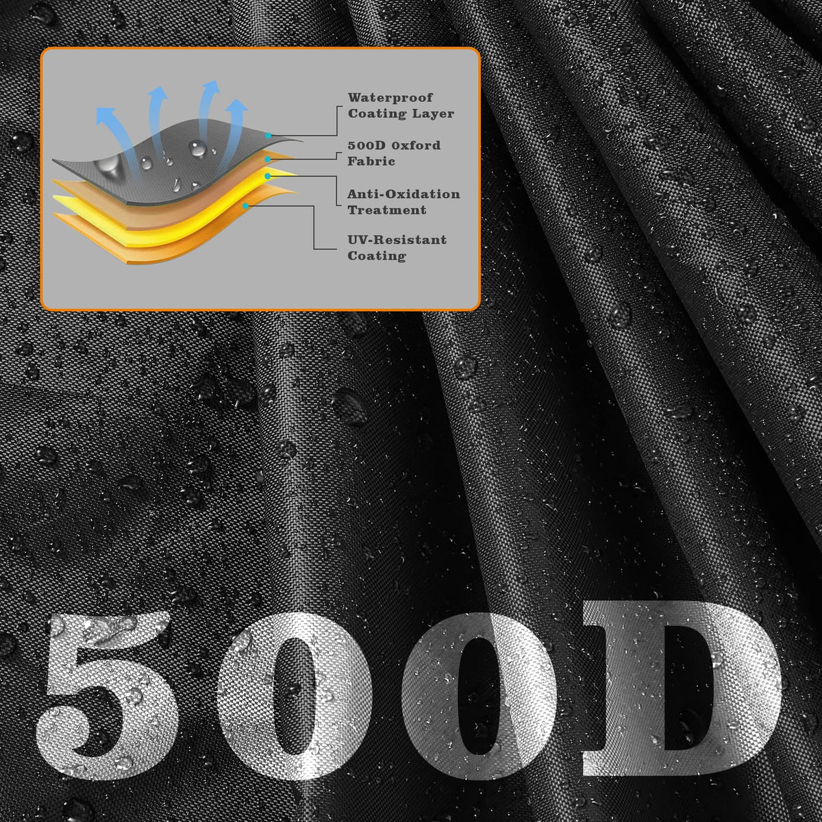 Robot Lawn Mower Cover Waterproof, 500D Heavy Duty Wire Automatic Robotic Lawnmower Protective Cover, Smart Mowing Machine Cover with Drawstring &amp; Buckles, 32x24x17 in, Black