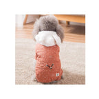 Walled Autumn and Winter Clothing Rabbit Velvet Cartoon Dog Clothes Small Dog Pomeranian Teddy Bear Thick Warm Hooded Cotton Coat Very Beautiful Clothes.