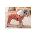 Walled Autumn and Winter Clothing Rabbit Velvet Cartoon Dog Clothes Small Dog Pomeranian Teddy Bear Thick Warm Hooded Cotton Coat Very Beautiful Clothes.
