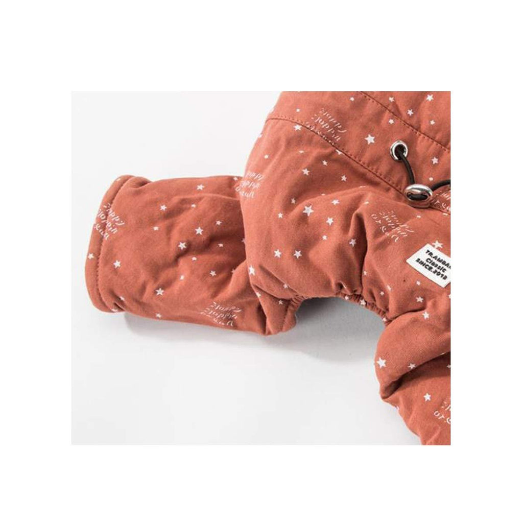 Walled Autumn and Winter Clothing Rabbit Velvet Cartoon Dog Clothes Small Dog Pomeranian Teddy Bear Thick Warm Hooded Cotton Coat Very Beautiful Clothes.