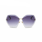 Sunglasses - Luxury Oversize Rimless Transparent Gradient Sunglasses