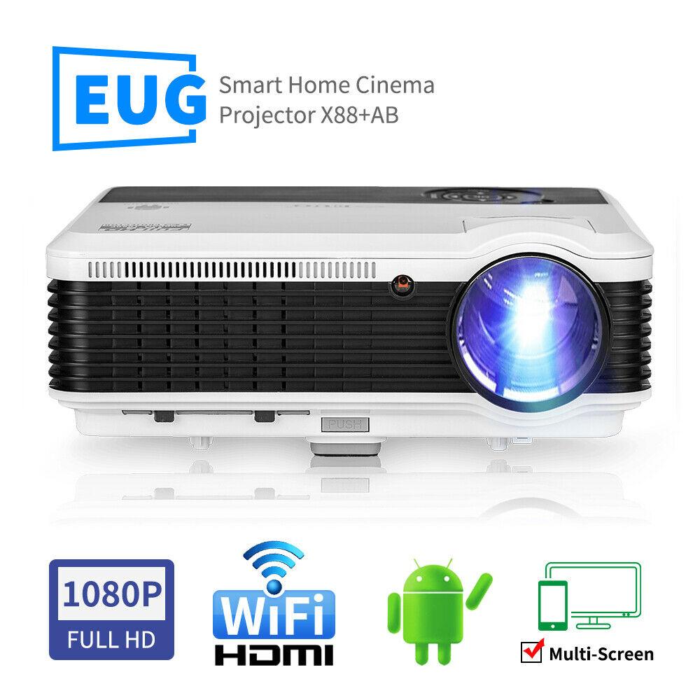 6000lms full hd android blue-tooth projector wifi home theater airplay tv hdmi