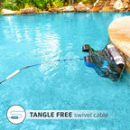 dolphin nautilus cc supreme wifi operated robotic pool [vacuum] cleaner - ideal for in ground swimming pools up to 50 feet - easy to clean top load filter cartridges