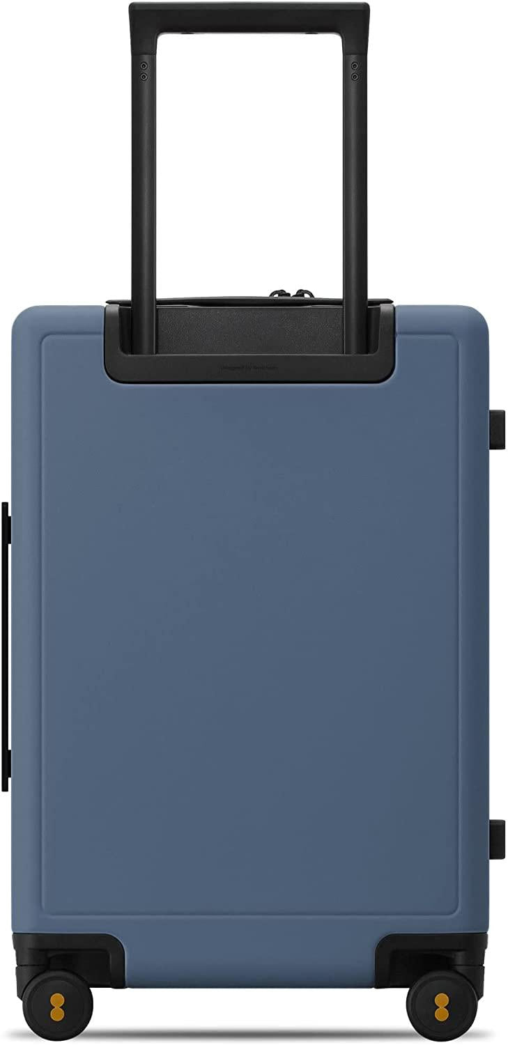 Elegance Carry On Suitcase, 20” Hardside Luggage with TSA Lock, Spinner Wheels - Blue Grey