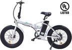 Electric Fat Tire Bicycle 20" X 4” Folding Bike 500W 12Ah 36V Lithium Battery Beach Mountain Snow Ebike Moped (UL Model)