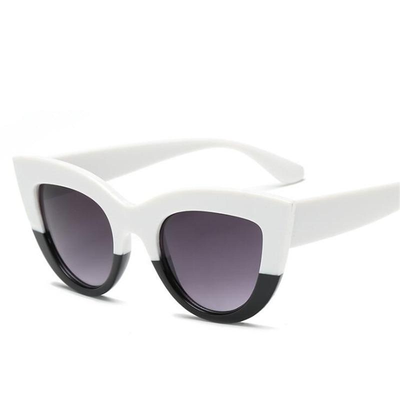 Retro Thick Frame Cat Eye Sunglasses