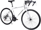 Begasso 26in s Aluminum Full Suspension Road Bike 3 Spoke Aluminum Wheels 21 Speed Disc Brakes, 700c