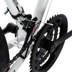 Begasso 26in s Aluminum Full Suspension Road Bike 3 Spoke Aluminum Wheels 21 Speed Disc Brakes, 700c