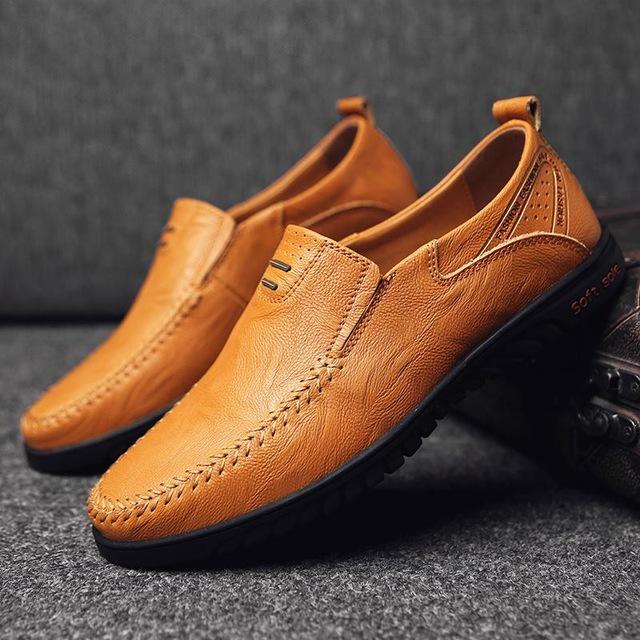 Genuine Leather Breathable Loafer Casual Shoes