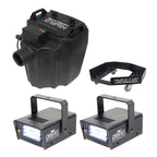 Chauvet DJ Nimbus Plug/Play Dry Ice Fog Machine+Nimbus Cart+2 Strobe Lights