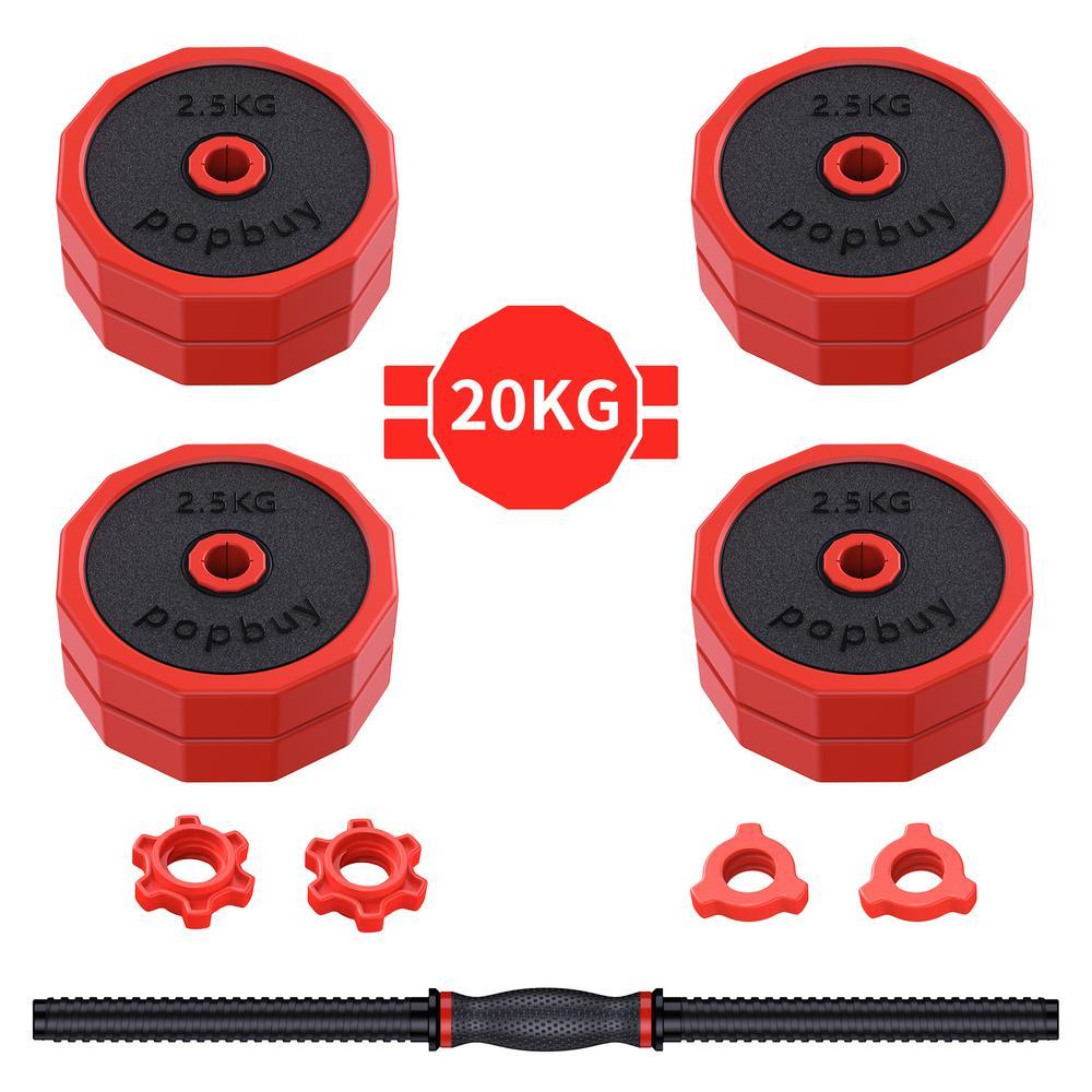 20KG 2.5KGX8 thicker 560 poles x1 for Home Weight Set Dumbbell barbell