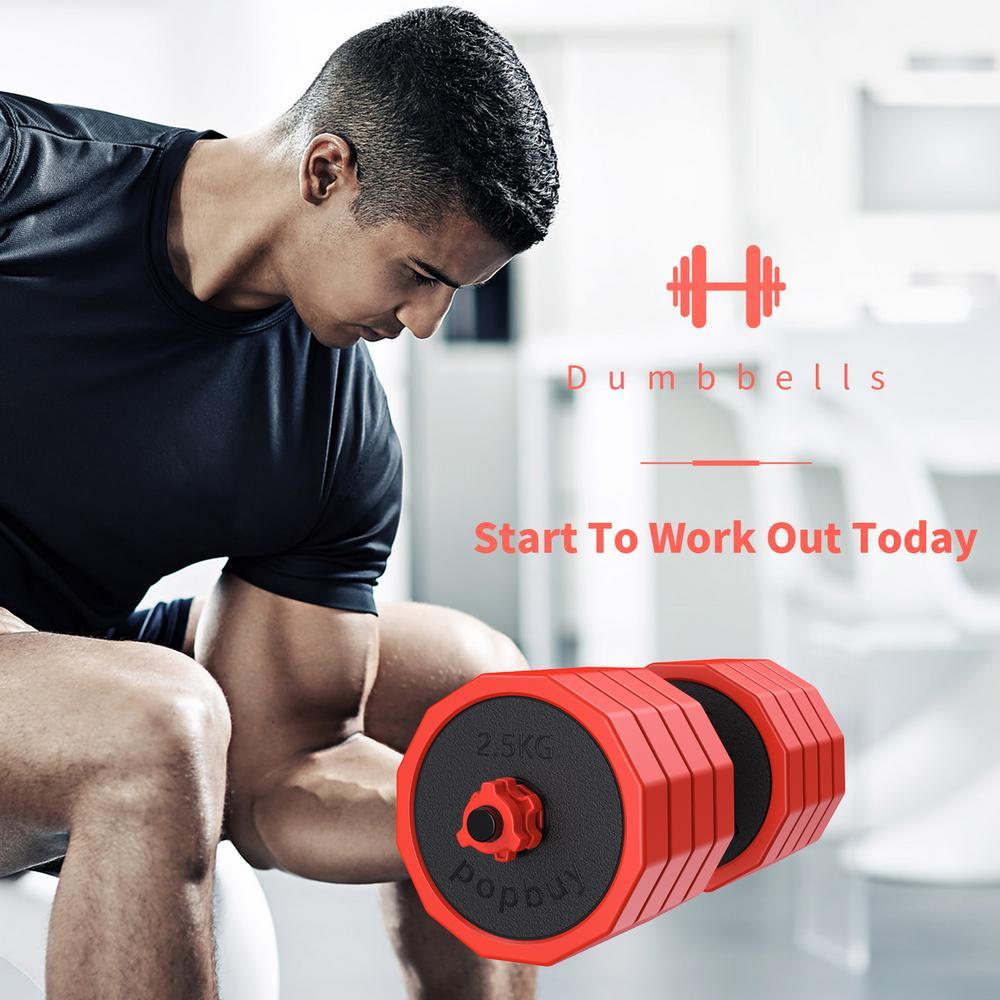 20KG 2.5KGX8 thicker 560 poles x1 for Home Weight Set Dumbbell barbell