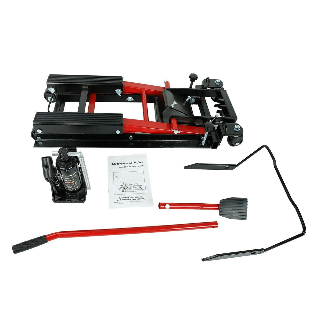 Motorcycle Scissor Jack with 1500LBS Load Capacity For ATV Dirt Bike