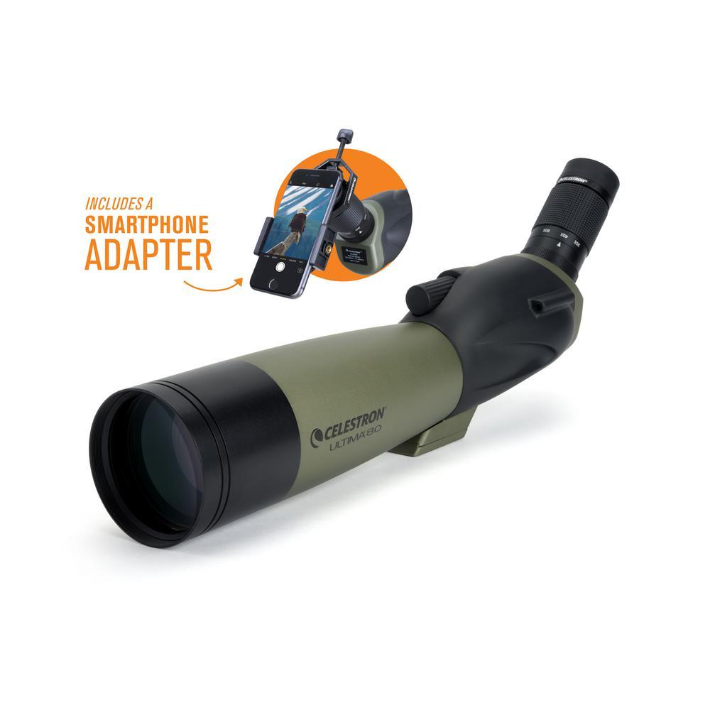 Ultima 80 45-Degree Spotting Scope with Smartphone Adapter