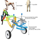 Ichiias Dog Wheelchair Adjustable Disabled Pet Assisted Walk for Hind Legs Rehabilitation