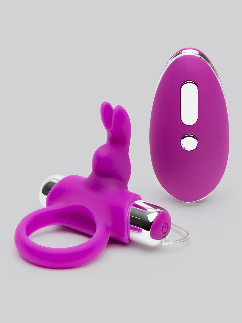 Happy Rabbit Remote Control Cock Ring, Purple