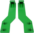 steel tractor loader quick tach weld on mounting brackets compatible with john deere tractor loaders(top pin fits 200, 300, and 400 series loaders,bottom pin fits 500 series loaders)