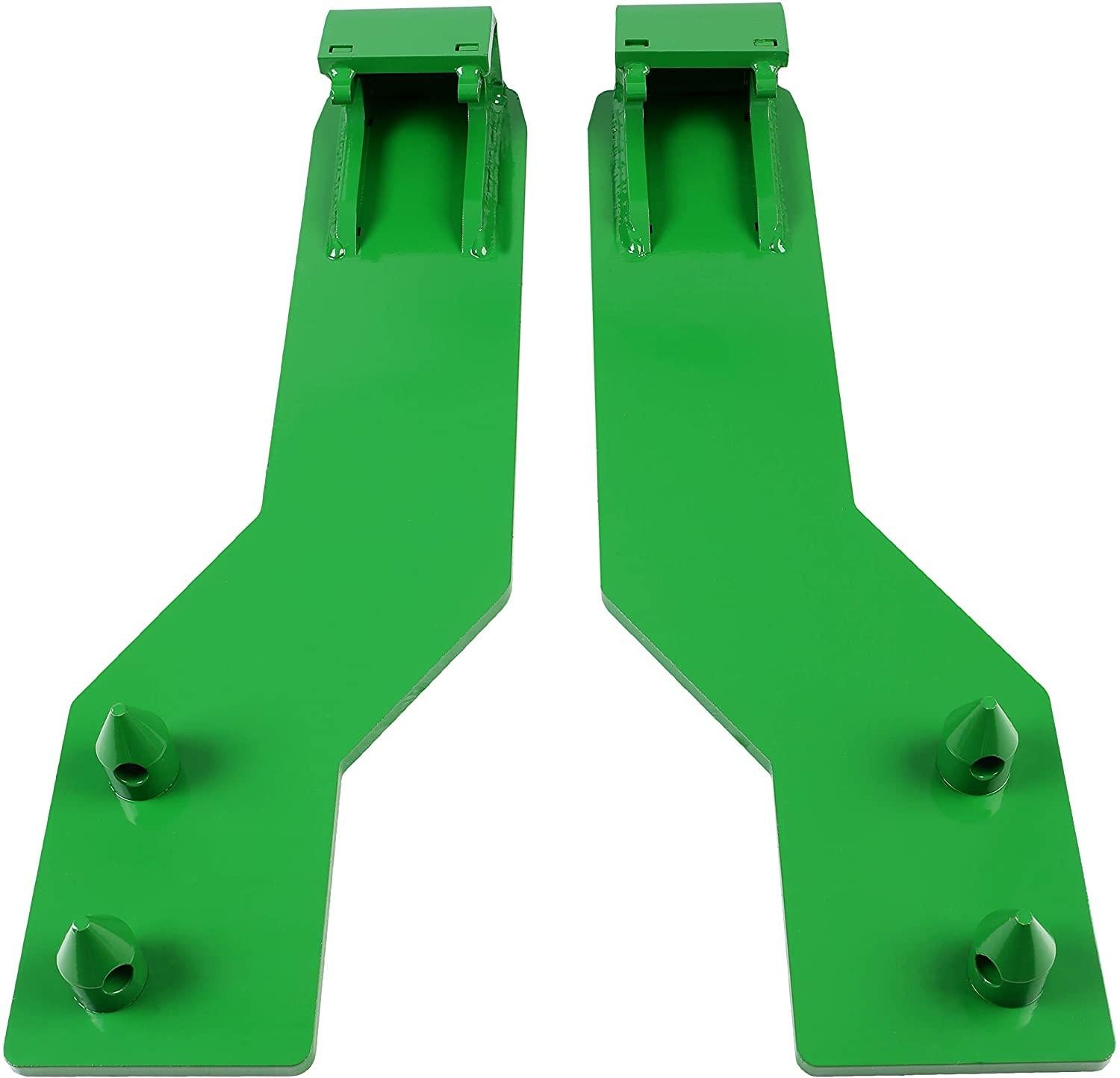 steel tractor loader quick tach weld on mounting brackets compatible with john deere tractor loaders(top pin fits 200, 300, and 400 series loaders,bottom pin fits 500 series loaders)