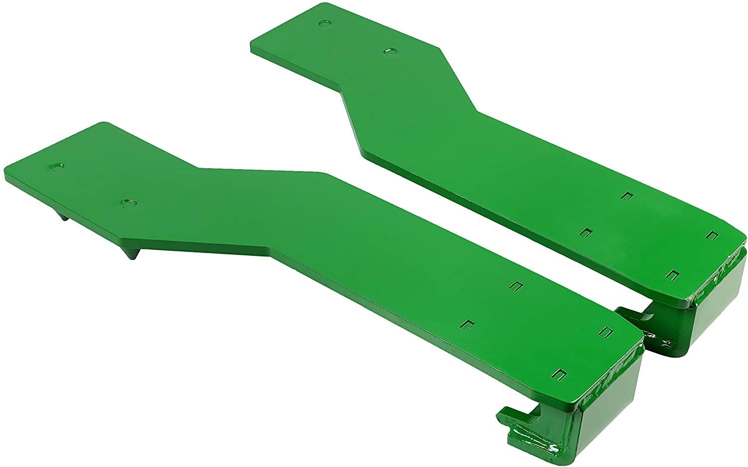 steel tractor loader quick tach weld on mounting brackets compatible with john deere tractor loaders(top pin fits 200, 300, and 400 series loaders,bottom pin fits 500 series loaders)