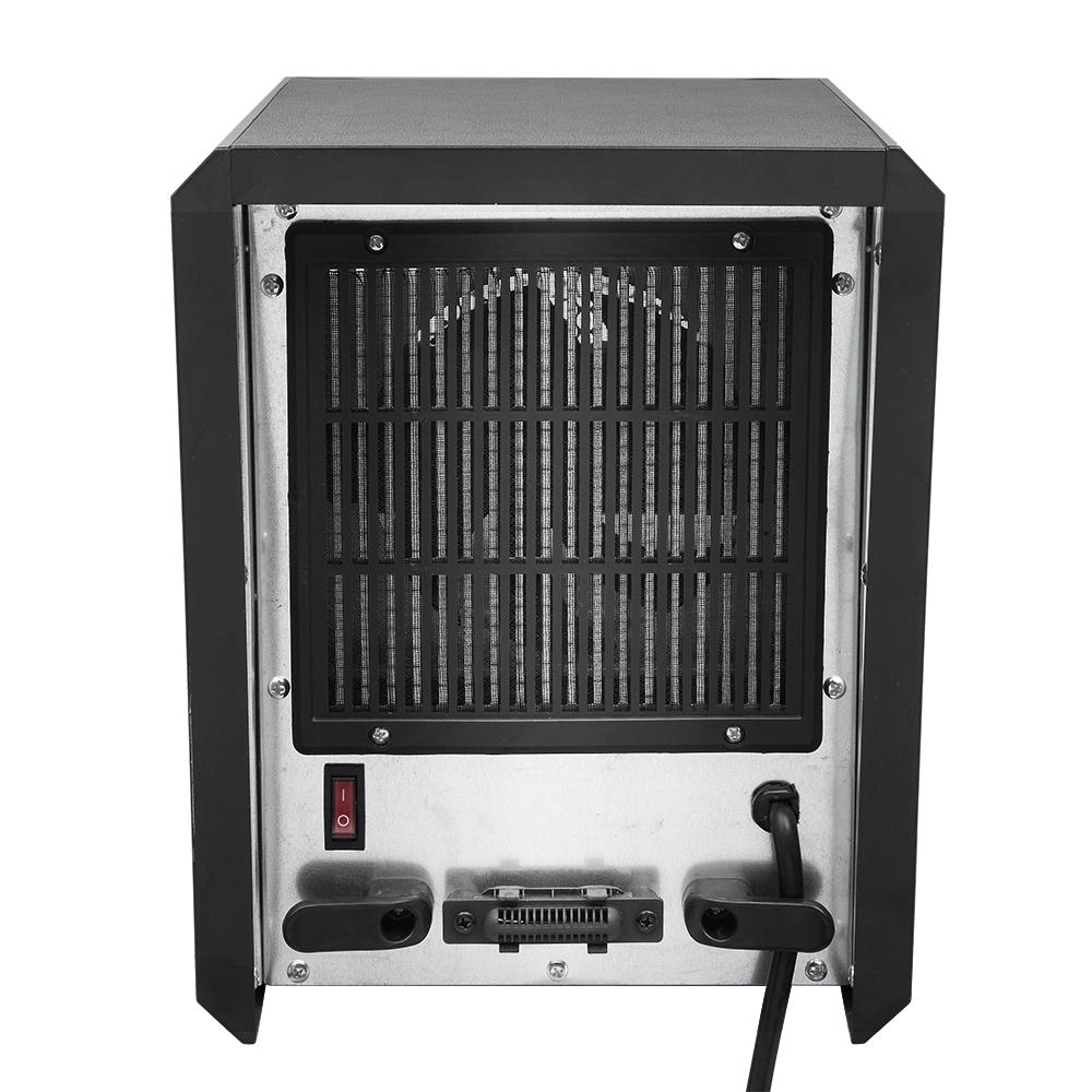 Portable Space Heater, 750W/1500W Small Infrared Heater w/ Remote, LED Display, 3 Working Modes, Safe Electric Heater for Home Office Bedroom with Overheat Protection, 11.58" x 9.72" x 12", Q6153