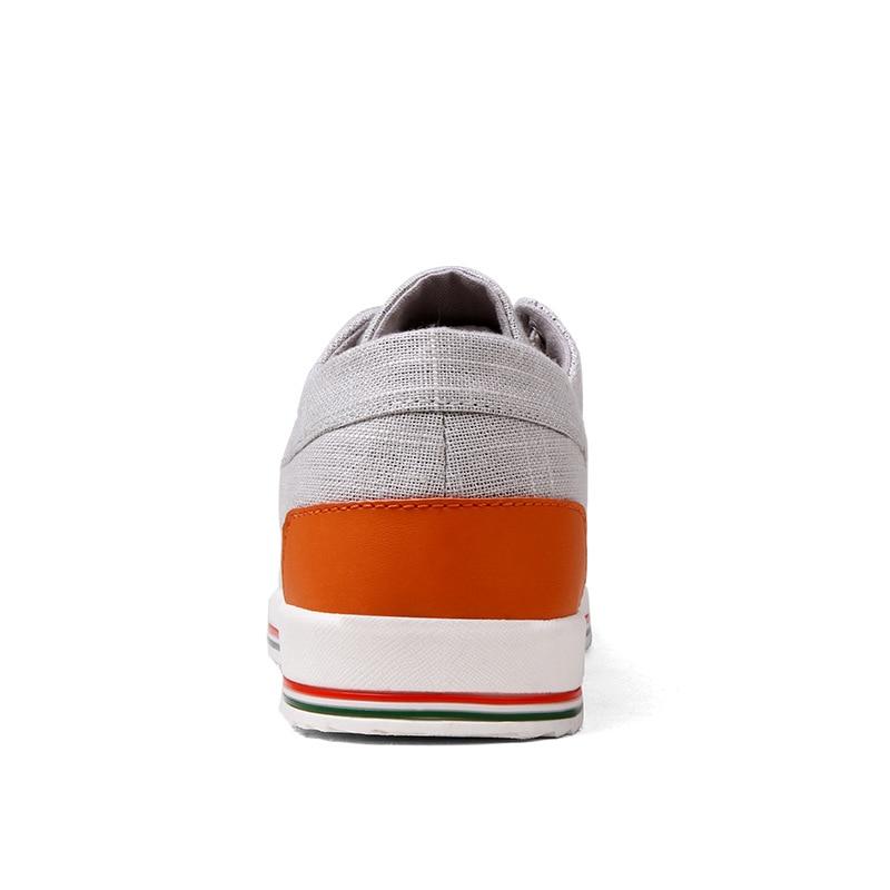 Men Handmade Lace-up Canvas Shoes
