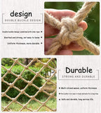 Children Protective Netting Climbing Nets Children's Protection Net Balcony Railing Safety Netting Hand-Woven Net Hemp Rope Pet Safe Indoor/Outdoor Stairs Anti-Fall Net（mesh 12cm Hickness 8mm） Stairs