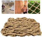 Children Protective Netting Climbing Nets Children's Protection Net Balcony Railing Safety Netting Hand-Woven Net Hemp Rope Pet Safe Indoor/Outdoor Stairs Anti-Fall Net（mesh 12cm Hickness 8mm） Stairs