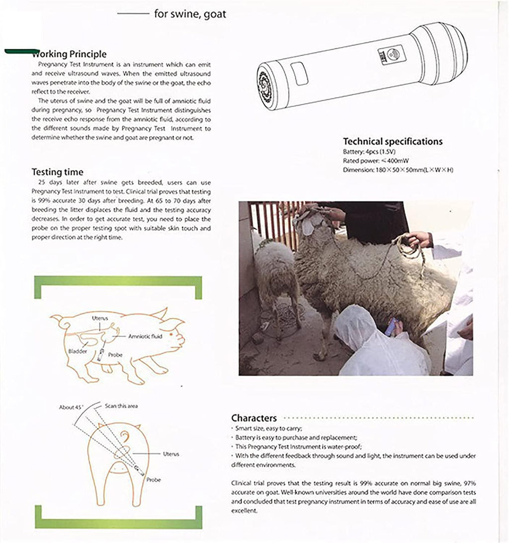 lmeili ultrasound pregnancy tester livestock portable swine pig pork sheep pregnancy test livestock waterproof pregnancytester