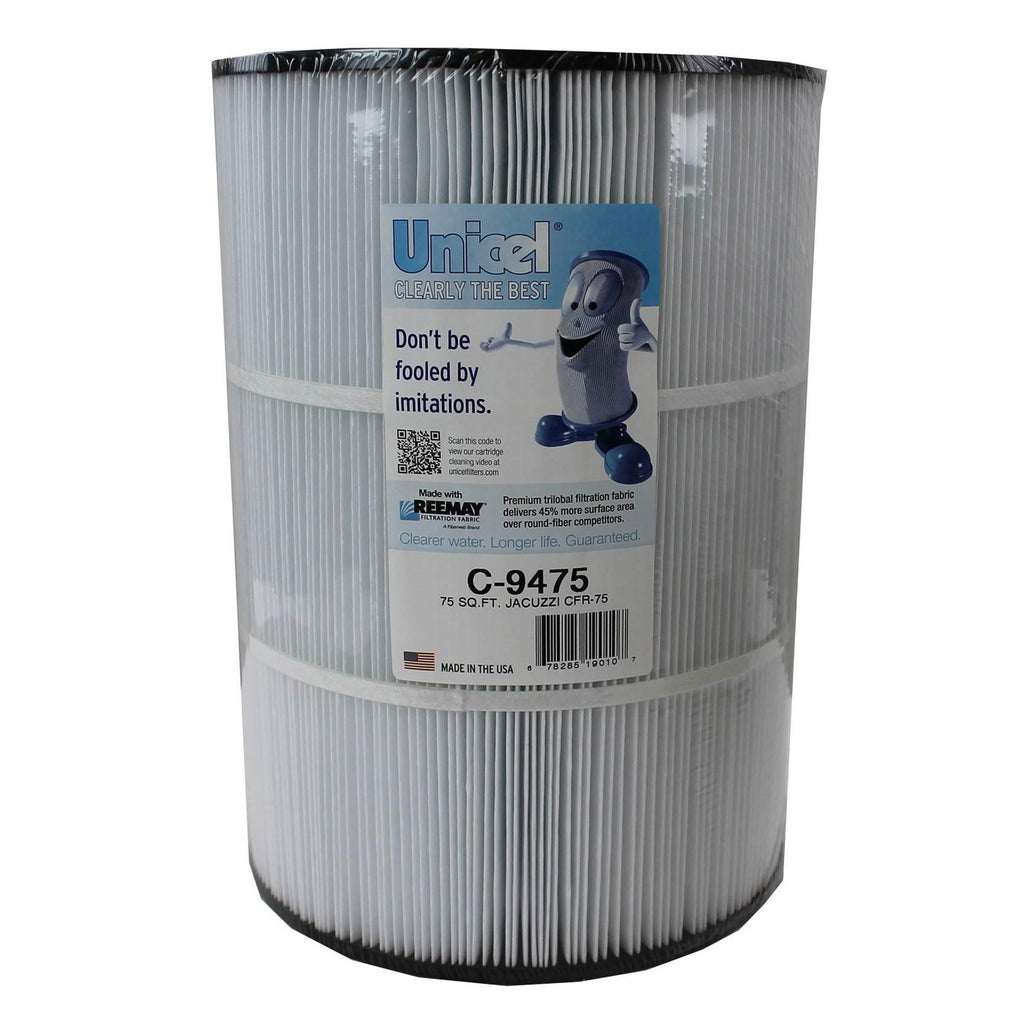 unicel 75 square feet spa sharp pleat replacement filter cartridge (6 pack)
