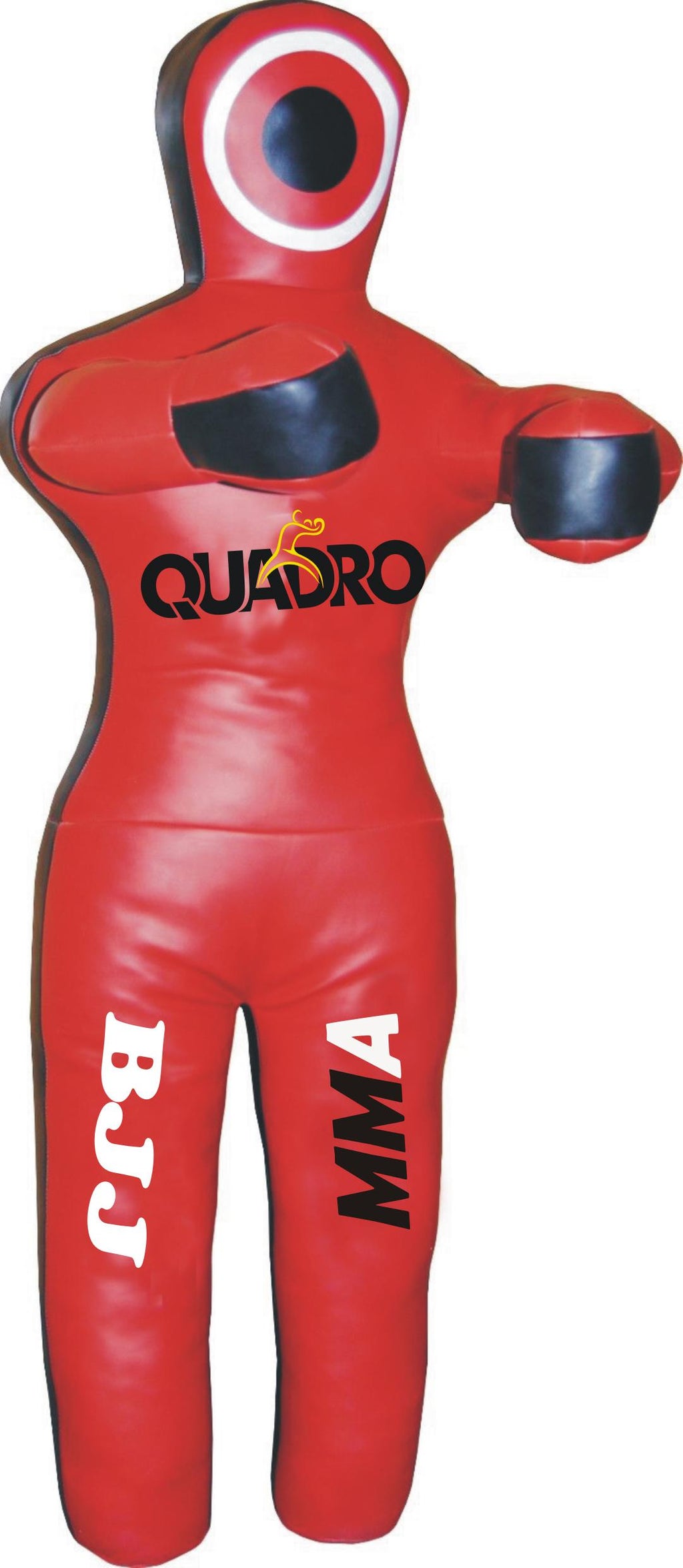QUADRO MMA Martial Arts Standing Position Grappling Dummy Red Jiu Jitsu Punching Bag Red- 48 inches