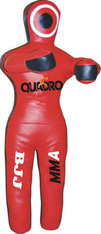 QUADRO MMA Martial Arts Standing Position Grappling Dummy Red Jiu Jitsu Punching Bag Red- 48 inches
