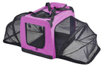 Pet Life 'Hounda Accordion' Metal Framed Soft-Folding Collapsible Dual-Sided Expandable Pet Dog Crate