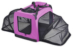 Pet Life 'Hounda Accordion' Metal Framed Soft-Folding Collapsible Dual-Sided Expandable Pet Dog Crate