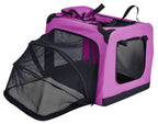 Pet Life 'Hounda Accordion' Metal Framed Soft-Folding Collapsible Dual-Sided Expandable Pet Dog Crate