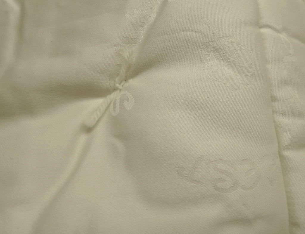 Organic Crib Bedding - Crib Damask Ecowool Comforter Light fill 35 x 53"